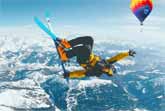 Sky Diving With Skis From The Ultimate Chairlift