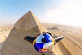 Wingsuit Flying Over The Egyptian Pyramids